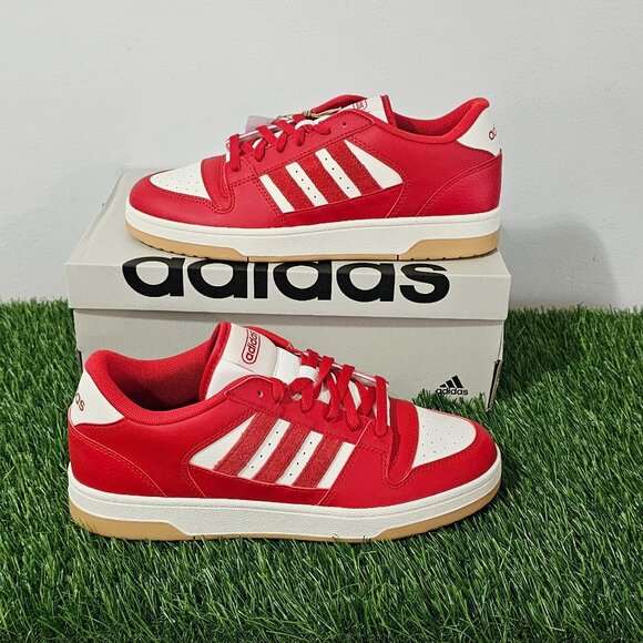 Adidas Break Start Shoes - Unisex (Men\'s 9.5/Women\'s 10.5) - Red / White -IH7964 main image 4